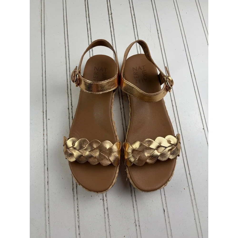 Naturalizer Vintage Y2K Neila Ankle Strap Espadrille Sandals Women's Size 7M